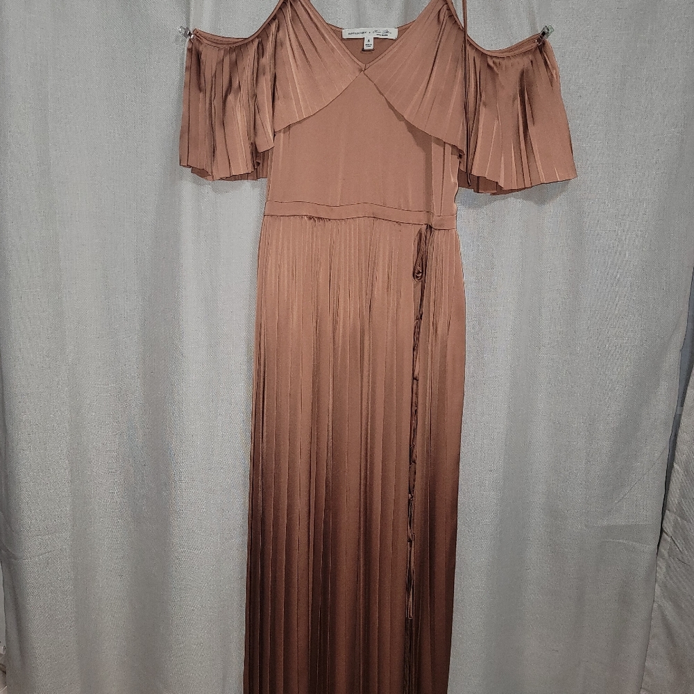 Banana Republic Rose Gold Maxi Dress